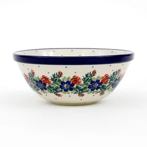 Miska ceramiczna 058 h-7,5cm <br> 1535X - Czerwony wianuszek